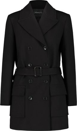 DRHOPE Double-breasted Long Jacket