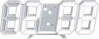 OEM Reloj De Pared Digital Led 3d Con Visualizaci&oacute;n De Hora, Temperatura Y Fecha En Formato De 12/24 Horas, Funci&oacute;n De Memoria, Funci&oacute;n De Repetici&oacute;n De A