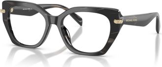 Michael Kors 53mm Irregular optical glasses in Black at Nordstrom