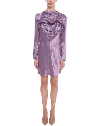 Bottega Veneta Satin Bandana Midi Dress