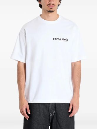 Calvin Klein Jeans logo-print short-sleeve T-shirt - men - Cotton - L - White