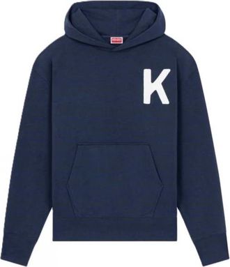 Kenzo Hoodies, male, Blue, Size: S Stylish Sweatshirts and Hoodies