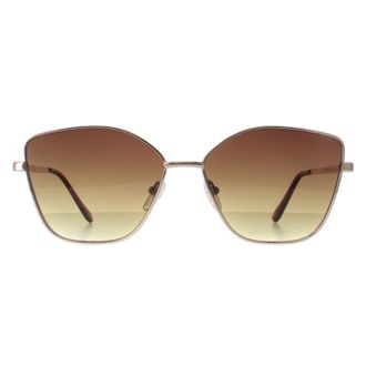 Calvin Klein CK22120S 714 goud bruin gradi&euml;nt zonnebril