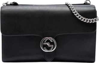 Gucci Pre-owned Vintage Schoudertas - Dames - Vintage Schoudertas - Zwart - ONE Size - Leer - Vintage