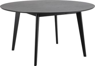 Furniture To Go Roxby Round Dining Table in Black 140x76cm