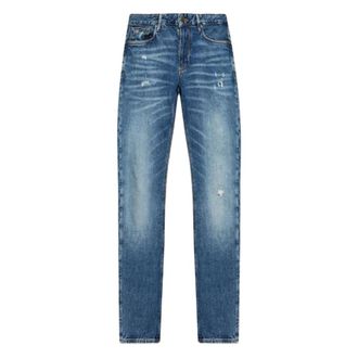 Emporio Armani Blue Indigo Jeans with Classic Pockets