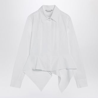Max Mara White Shirt In Cotton Poplin