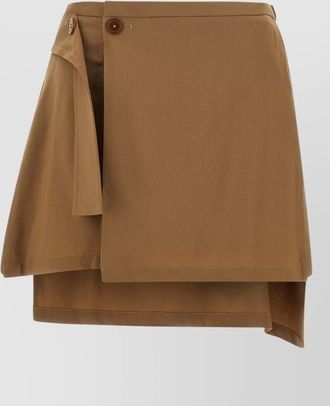 Vivienne Westwood virgin wool draped asymmetric mini skirt
