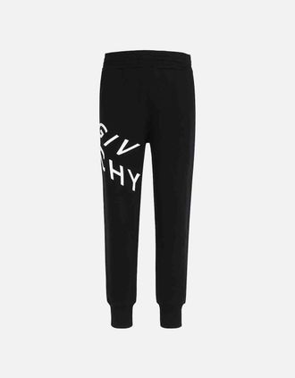 Givenchy Mens Givenchy Refracted Embroidered Logo Joggers in Black - Size: 32/30/31