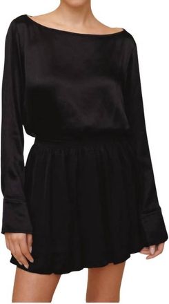 Bella Dahl Soft Bubble Mini Skirt In Black