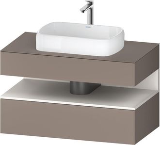 Duravit Duravit Qatego Consola Mueble Bajo Lavabo, 1 Extra&iacute;ble, 1 Caj&oacute;n