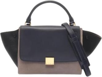 Celine Pre-owned Handbags, female, Multicolor, Size: ONE SIZE Pre-owned Trapeze Small Leather Handbag