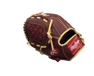 Rawlings Sandlot Full Right Fielders Glove In Maroon/tan