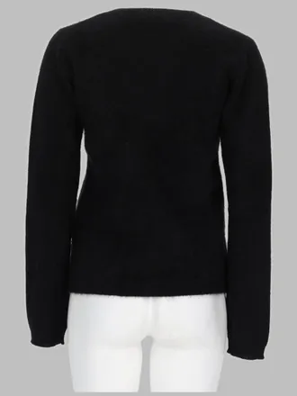 P.A.R.O.S.H. Raccoon Knit Sweater - Black