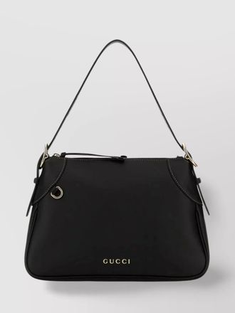 Gucci gg enblem medium leather shoulder bag