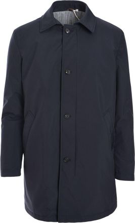 Borrelli Napoli Cappotto monopetto - Blu