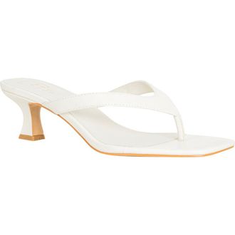 Shushop Franny Kitten Heel Flip Flop in Bone at Nordstrom, Size 8.5