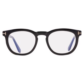 Tom Ford Blue Light Block with Grey Clip-On Oval Mens Eyeglasses FT5993-B 001 50