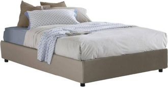 Dmora Dmora - Talamo Italia Letto piazza e mezza Matilde, Letto contenitore con rivestimento in ecopelle, 100% Made in Italy, Apertura frontale, adatto per