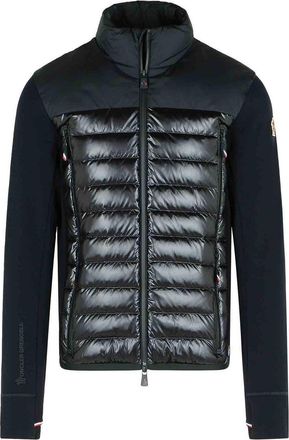 Moncler Black Polyester Blend Padded Sweatshirt