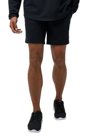 Travis Mathew Sideslip Fleece Shorts in Black at Nordstrom, Size X-Large