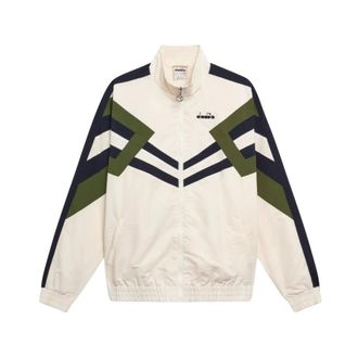 Diadora Heren, Jassen, Wit, Maat: XS Polyamide