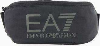 Emporio Armani Mens EA7 Logo Belt Bag Black/Stone Grey - Size: OS