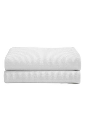 Calvin Klein Eternity Set of 2 Bath Sheets in White at Nordstrom
