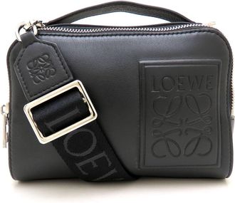 Loewe Black Leather Shoulder Bag (Pre-Owned)