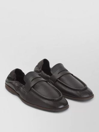 Brioni loafer flex rubber penny strap shoe