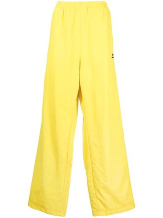 Balenciaga Pantaloni sportivi con logo - Giallo