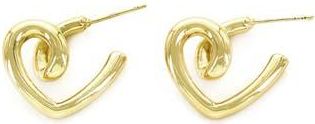 Panacea Twisted Heart Hoop Earrings in Gold at Nordstrom Rack