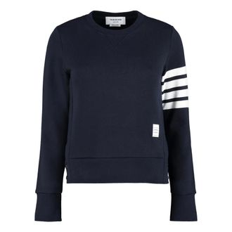 Thom Browne Dames, Sweatshirts & Hoodies, Blauw, Maat: XS Katoen