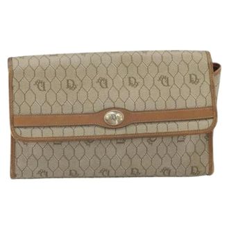 Dior Pre-owned Cross Body Bags, female, Beige, Size: ONE SIZE Pre-owned Vintage honeycomb shoulder bag
