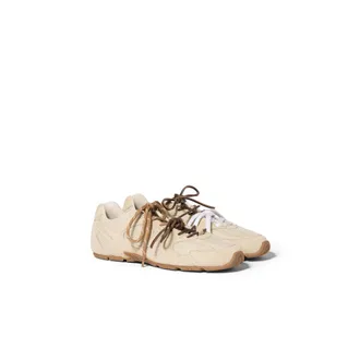 Miu Miu New Balance X Miu Miu 530 Sl Suede And Mesh Sneakers, Woman, Butter Yellow, Size 35,5