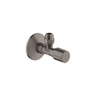 GROHE Llave De Escuadra 22037, Conexi&oacute;n Mural 1/2, Salida 3/8, V&aacute;stago Deslizante Largo, Racor De Compresi&oacute;n &Oslash; 10 Mm, Roset&oacute;n Met&aacute;lico Deslizante, Satin Gra