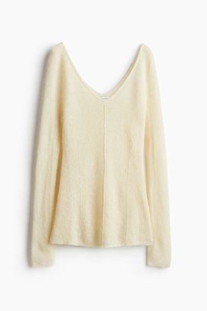 H&M Pullover aus Mohairmix - Cremefarben