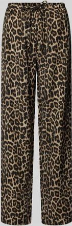 Only Regular Fit Weite Hose aus Viskose Modell ARIS in Sand, Gr&ouml;&szlig;e XL