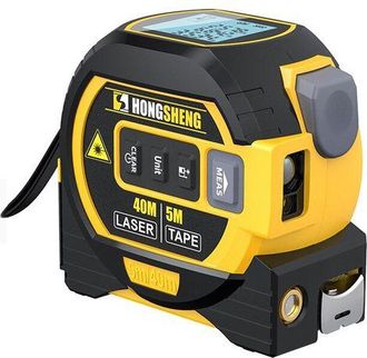 OEM Tel&eacute;metro L&aacute;ser Multifunci&oacute;n 3 En 1, Pantalla Digital De Alta Definici&oacute;n, M&uacute;ltiples Modos De Medici&oacute;n, Material Abs/caucho, Negro/amarillo