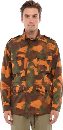 Woolrich Orange Camo Print Jacket