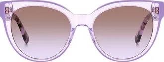 Kate Spade New York 53mm javana cat eye sunglasses in Violet at Nordstrom Rack
