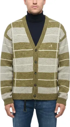 Awake NY Green V Neck Cardigan