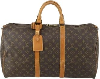 Louis Vuitton Pre-owned Weekend Bags, female, Brown, Size: ONE SIZE Pre-owned Weekend Bag