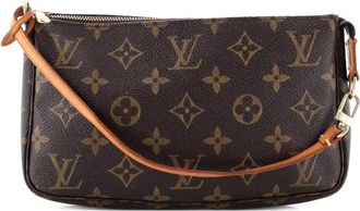 Louis Vuitton Pochette Accessoires Monogram Canvas clutch bag - Bruin