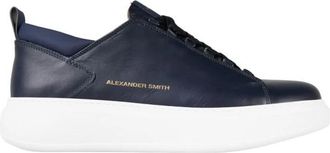 Alexander Smith Wembley Sneakers - Heren - Sneakers - Blauw - 42 EU - Leer - Schoenen