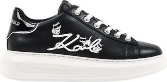 Karl Lagerfeld Kapri Sneakers - Dames - Sneakers - Zwart - 38 EU - Leer - Schoenen