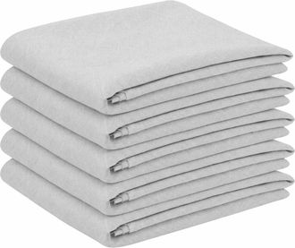 vidaXL Tela Para Mesa 5 Uds. Rectangular Blanco 110 X 140 Cm Vidaxl