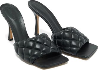 Bottega Veneta Sandali Lido con punta quadrata - Nero