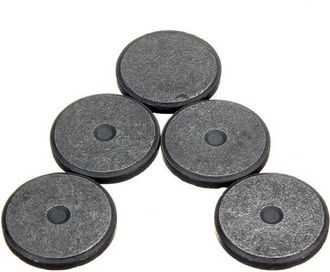 Trade Shop Trade Shop - Set 60 Imanes Redondos 1.9 Cm Imanes Negros Discos Foto Decoracion Diy