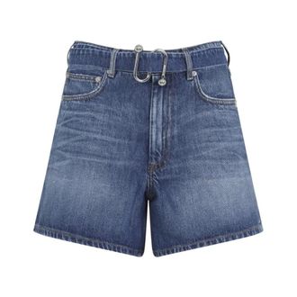 Sportmax Fiesta Denim Shorts - Dames - Denim shorts - Blauw - 2XS - Denim - Korte Broeken
